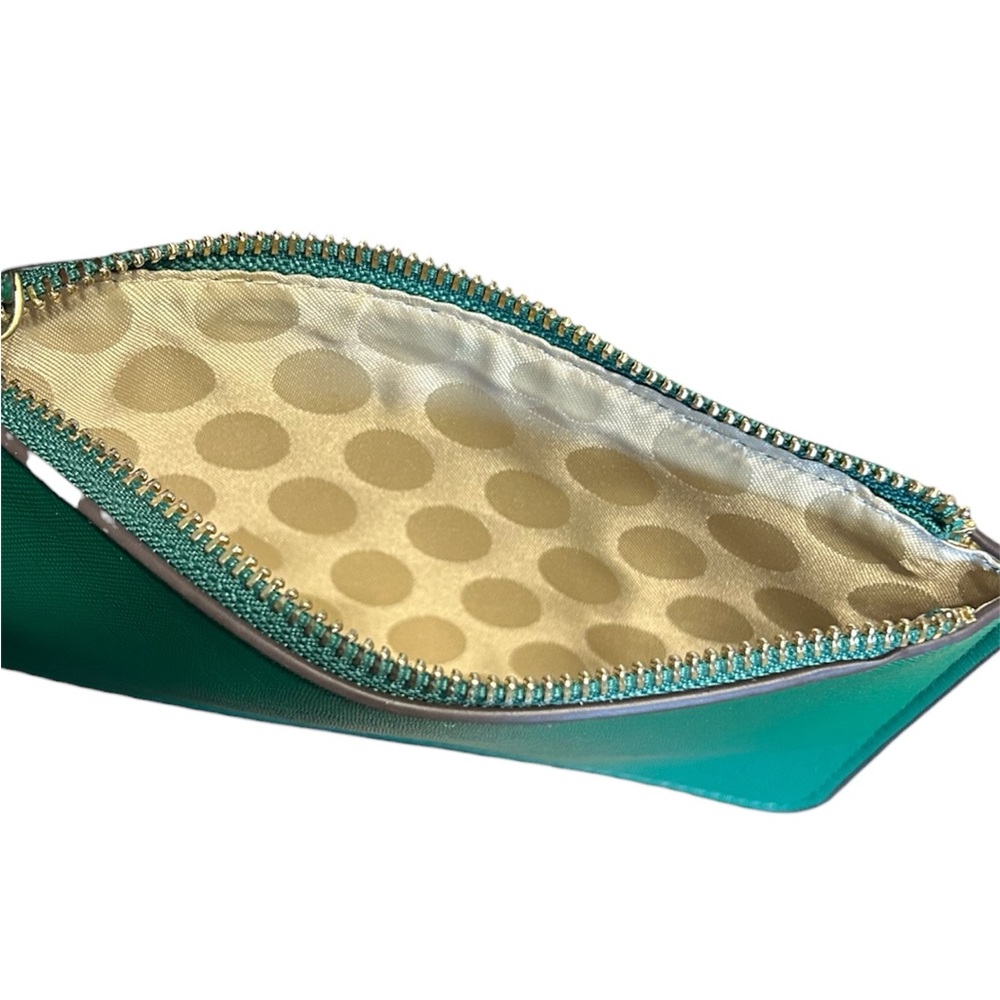New Kate Spade Green Wallet With Wristlet Strap - Picture 3 of 7